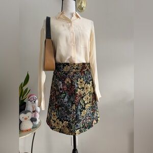 Sandro Floral Skirt